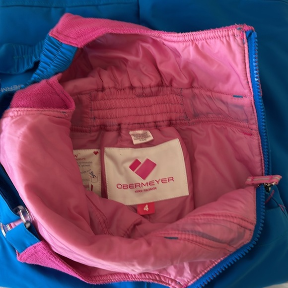 Obermeyer kids size 4 snow bibs - Picture 6 of 9